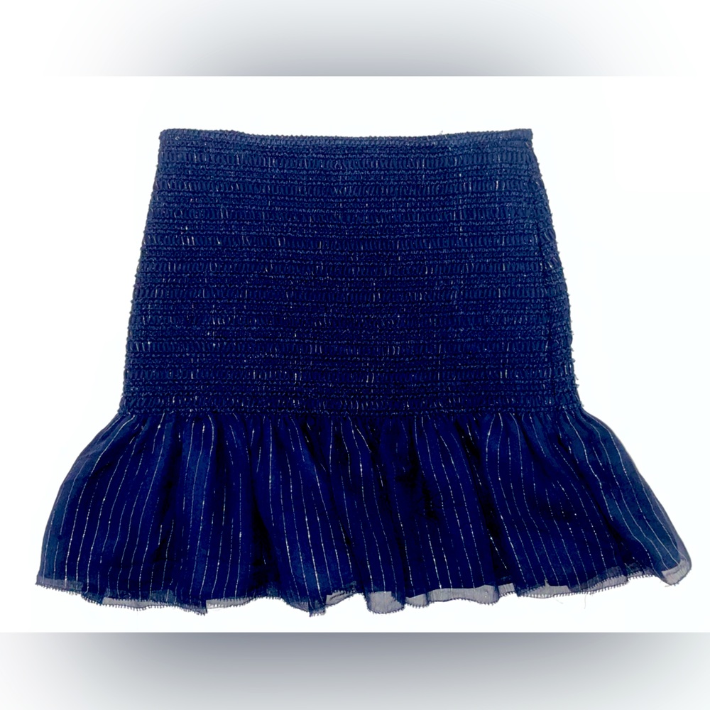 10 Crosby Derek Lam Navy Silk skirt size 0